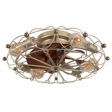 Reynos Embedded Modern Industrial Fan Light - LUUGAA