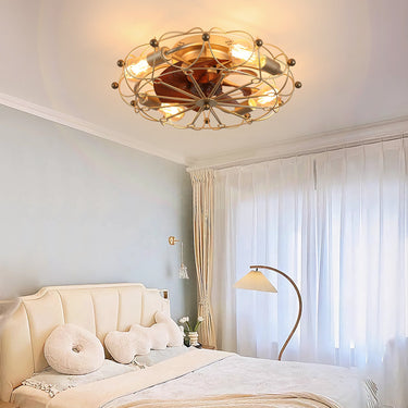 Reynos Embedded Modern Industrial Fan Light - LUUGAA