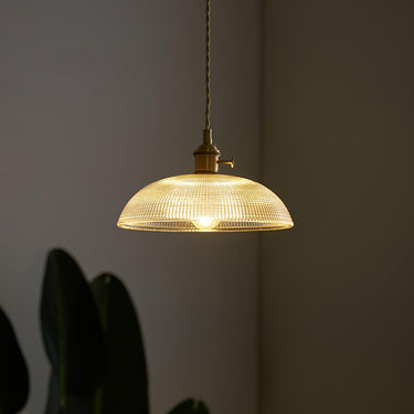 Ribbed Spiral Pendant Light - LUUGAA