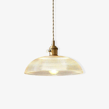 Ribbed Spiral Pendant Light - LUUGAA
