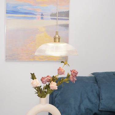 Ribbed Spiral Pendant Light - LUUGAA