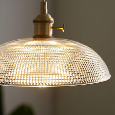Ribbed Spiral Pendant Light - LUUGAA