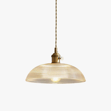 Ribbed Spiral Pendant Light - LUUGAA