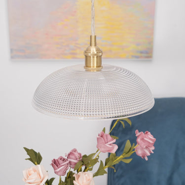Ribbed Spiral Pendant Light - LUUGAA
