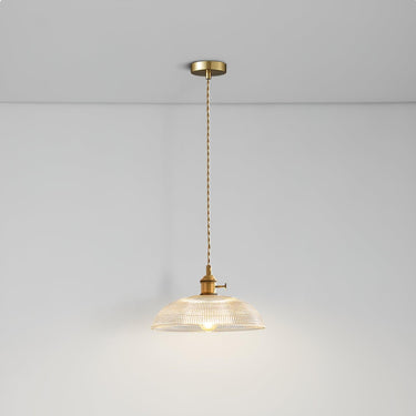 Ribbed Spiral Pendant Light - LUUGAA