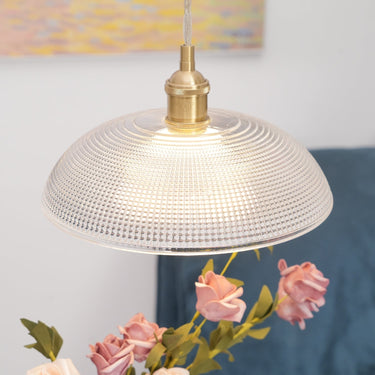 Ribbed Spiral Pendant Light - LUUGAA