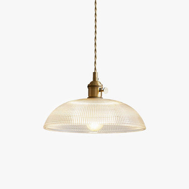 Ribbed Spiral Pendant Light - LUUGAA