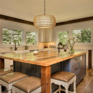 Sacred Radiance Rattan Woven Pendant Light - LUUGAA