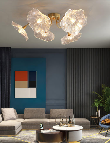 Seron Glass Ceiling Lamp - LUUGAA