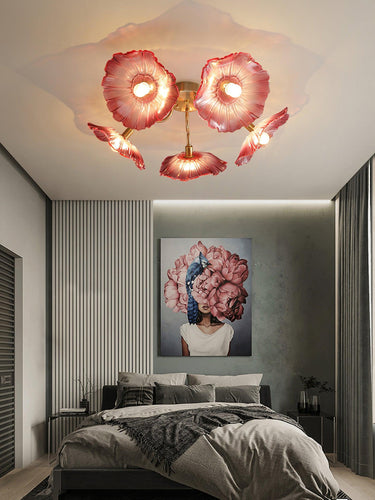 Seron Glass Ceiling Lamp - LUUGAA
