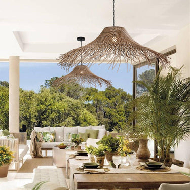 Shadow Blessing Rattan Woven Pendant Light - LUUGAA