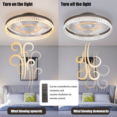 Simple Ring Ceiling Fan Light - LUUGAA