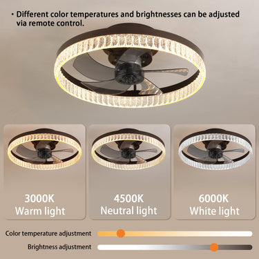 Simple Ring Ceiling Fan Light - LUUGAA