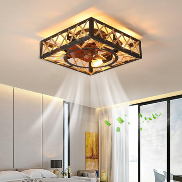 Square LED Ceiling Fan Light - LUUGAA