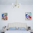 Staggered Glass 6 Light Chandelier - LUUGAA
