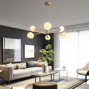 Staggered Glass 6 Light Chandelier - LUUGAA