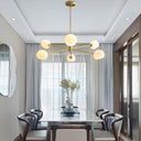 Staggered Glass 6 Light Chandelier - LUUGAA