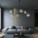 Staggered Glass 6 Light Chandelier - LUUGAA