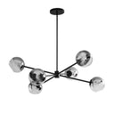 Staggered Glass 6 Light Chandelier - LUUGAA