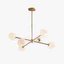 Staggered Glass 6 Light Chandelier - LUUGAA
