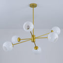 Staggered Glass 6 Light Chandelier - LUUGAA