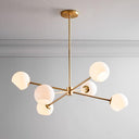 Staggered Glass 6 Light Chandelier - LUUGAA