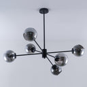 Staggered Glass 6 Light Chandelier - LUUGAA