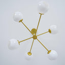 Staggered Glass 6 Light Chandelier - LUUGAA
