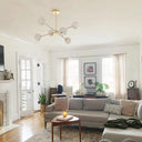 Staggered Glass 6 Light Chandelier - LUUGAA