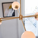 Staggered Glass 6 Light Chandelier - LUUGAA