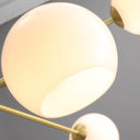 Staggered Glass 6 Light Chandelier - LUUGAA