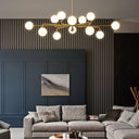 Staggered Glass Globes Chandelier - LUUGAA