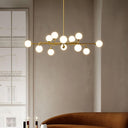 Staggered Glass Globes Chandelier - LUUGAA