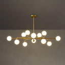 Staggered Glass Globes Chandelier - LUUGAA