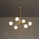 Staggered Glass Globes Chandelier - LUUGAA