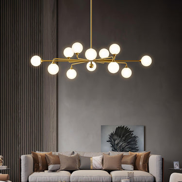 Staggered Glass Globes Chandelier - LUUGAA