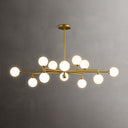 Staggered Glass Globes Chandelier - LUUGAA