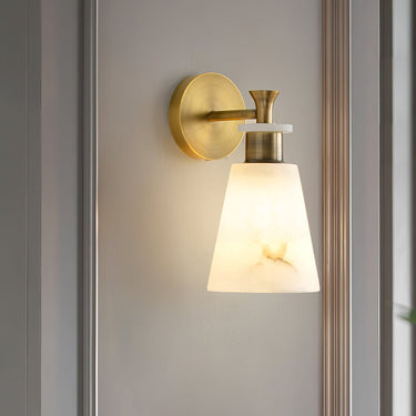 Tapered Alabaster Wall Sconce - LUUGAA