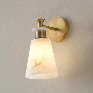 Tapered Alabaster Wall Sconce - LUUGAA