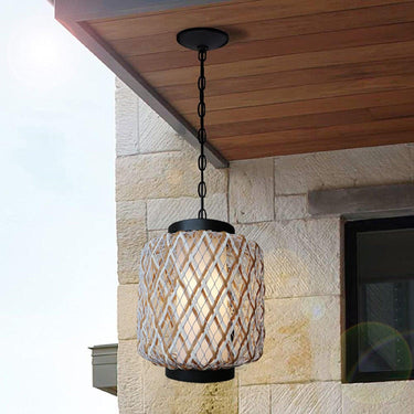 Time Village Rattan Woven Pendant Light - LUUGAA