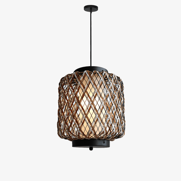Time Village Rattan Woven Pendant Light - LUUGAA
