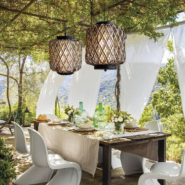 Time Village Rattan Woven Pendant Light - LUUGAA
