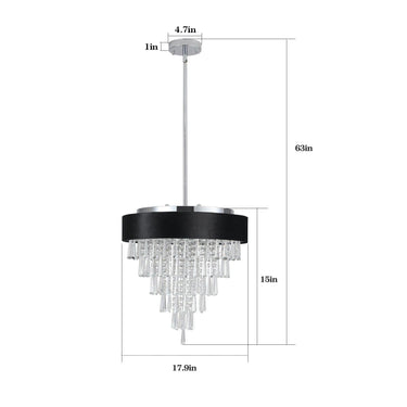 Unique Tiered Crystal Chandelier - LUUGAA
