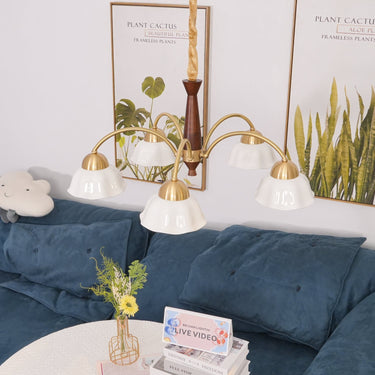 Vera Modern Brass Chandelier - LUUGAA