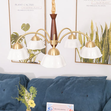Vera Modern Brass Chandelier - LUUGAA