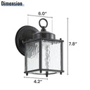 Vintage Black Outdoor Wall Lamp - LUUGAA