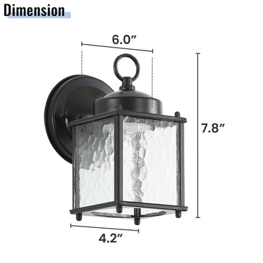 Vintage Black Outdoor Wall Lamp - LUUGAA