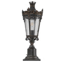 Vintage Crown Outdoor Post Lantern - LUUGAA