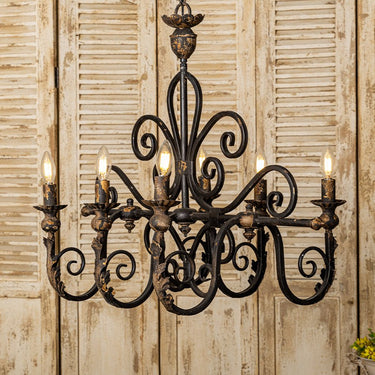 Vintage Elegance Candle Chandelier - LUUGAA