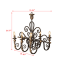 Vintage Elegance Candle Chandelier - LUUGAA